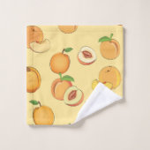 ピーチパターン7 バスタオルセット (ウォッシュタオル)