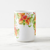 "ピーチパラダイス"オンクラシックアマググ コーヒーマグカップ (中央)