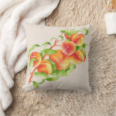 「ピーチパラダイス」オン装飾用クッション クッション (ブランケット)