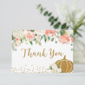 ピーチパンプキン誕生日サンキューカード サンキューカード (スタンド正面)