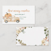 ピーチパンプキ素朴ントラックいくつキャンディ エンクロージャーカード (正面/裏面)