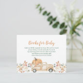 ピーチパンプキ素朴ンフローラトラックブックベビー ポストカード (スタンド正面)