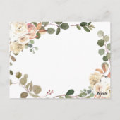 ピーチパンプキ素朴ンフローラトラックブックベビー ポストカード (裏面)