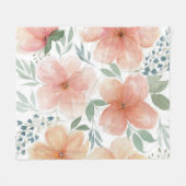 ピーチパーズ装飾用クッション フリースブランケット (正面(横))