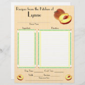 ピーチパーソナライズされたデザインレシピ (正面/裏面)