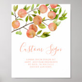 ピーチパーティーカスタムサイン ポスター (正面)