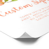 ピーチパーティーカスタムサイン ポスター (角)