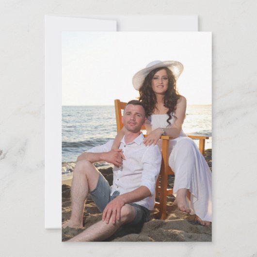 ピーチパープルウォーターカラーフローラロマン結婚ティーズ 招待状 (裏面)