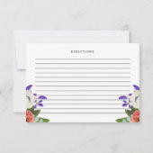 ピーチパープルミントグリーンフローラ開花レシピカード (裏面)