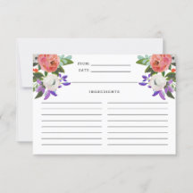 ピーチパープルミントグリーンフローラ開花レシピカード