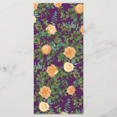 ピーチパープル結婚ズフローラバラ メニュー (裏面)