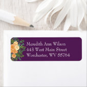 ピーチパープル結婚ズフローラバラ ラベル (インサイチュ)