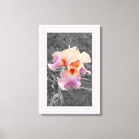 ピーチパープル キャンバスプリント (正面)