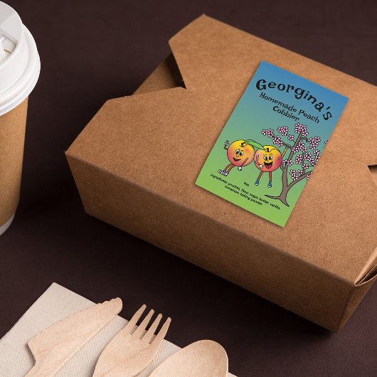 ピーチパールおもしろいマンガのジャムパイともっと フードラベル