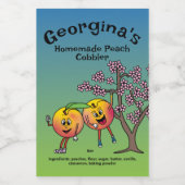 ピーチパールおもしろいマンガのジャムパイともっと フードラベル (シングルラベル)