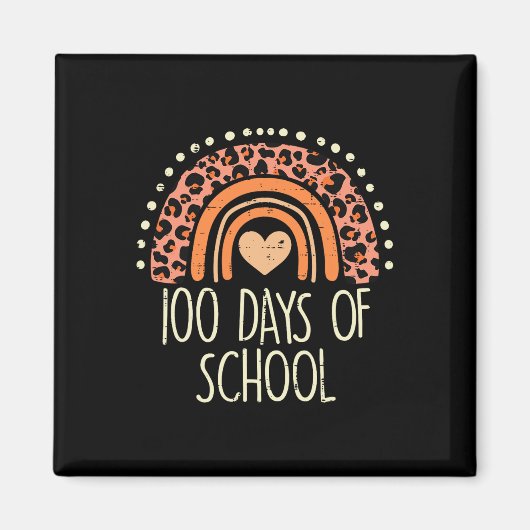 ピーチヒョウ虹100日スクールキュート100th D マグネット (正面)