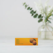 ピーチビジネスカード スキニー名刺 (スタンド正面)