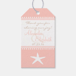 ピーチビーチ結婚式ゲストフライトサンキューユア –  ギフトタグ