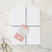 ピーチビーチ結婚式ゲストフライトサンキューユア – ギフトタグ (より糸付き)