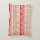 ピーチピンクとアプリコット アクセントクッション (裏面(縦))