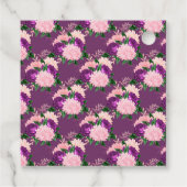 ピーチピンクとラベンダーパープルの花 フェイバータグ (裏面)