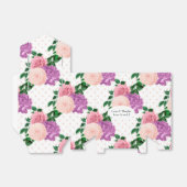 ピーチピンクとラベンダーパープルの花 フェイバーボックス (折り畳みなし)