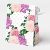 ピーチピンクとラベンダーパープルの花 フェイバーボックス (裏面サイド)