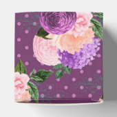 ピーチピンクとラベンダーパープルの花 フェイバーボックス (上部)