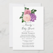 ピーチピンクとラベンダーパープルドライブBy Shader 招待状 (正面)