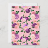 ピーチピンクとラベンダーパープルドライブBy Shader 招待状 (裏面)