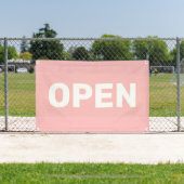 ピーチピンクのオープン バナー 横断幕 (インサイチュ)