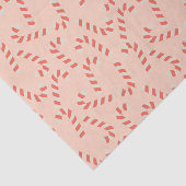 ピーチピンクのクリスマスキャンディカン 薄葉紙 (詳細)