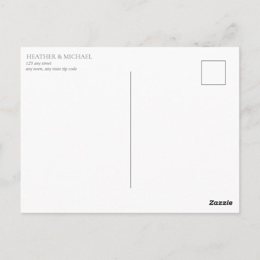 ピーチピンクの水の色のフローラ遅延の日付 ポストカード (裏面)