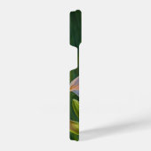 ピーチピンクの熱帯リリーブラワーアートフォンケース iPhoneケース (右側面)