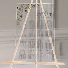 ピーチピンクウォーターカラーフローラ披露宴シート