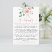 ピーチピンクウォーター結婚カラーフローラのエンクロージャカー エンクロージャーカード (スタンド正面)