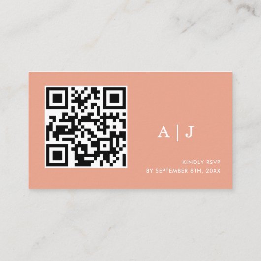 ピーチピンクオレンジボホディスコ結婚の詳細 エンクロージャーカード (裏面)