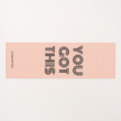 ピーチピンクカスタムの得YOU やる気を起こさせる this ヨガマット (正面(横))