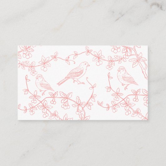 ピーチピンクガーデンチノイスリーレシピリクエスト エンクロージャーカード (裏面)