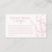 ピーチピンクガーデンチノイスリーレシピリクエスト エンクロージャーカード (正面)