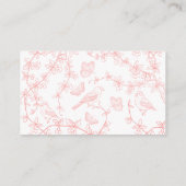 ピーチピンクガーデンチノワジェリーブズベビー エンクロージャーカード (裏面)