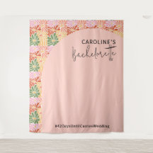 ピーチピンクグルーヴィフローラ抽象芸術