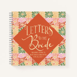 ピーチピンクグルーヴィフローラ抽象芸術 ノートブック