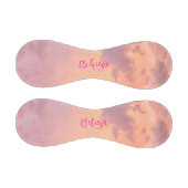 ピーチピンクスカイフォトスクリプトモダン引用文野球 野球ボール (パネル)