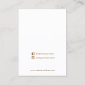 ピーチピンクストーンイヤリングディスプレイ 名刺 (裏面)