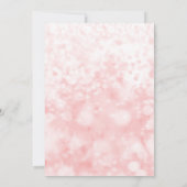 ピーチピンクスパークルグラマーバースデーパーティー招待状 招待状 (裏面)