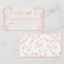 ピーチピンクチノイスリーオムツラッフルチケット