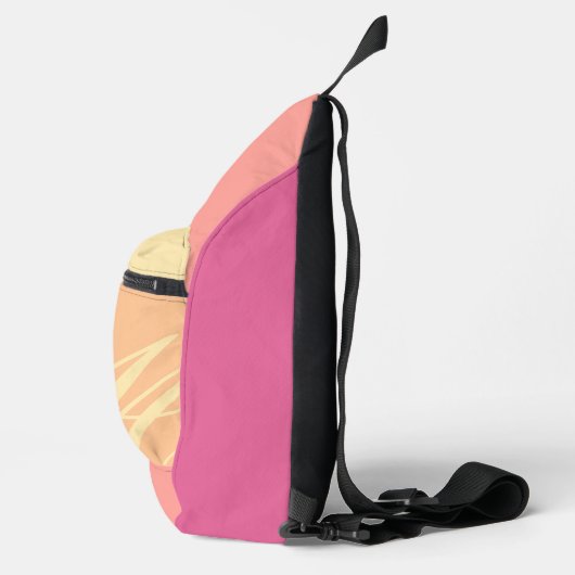 ピーチピンクネームモノグラムカットシュースリングバッグ スリングバッグ (右)