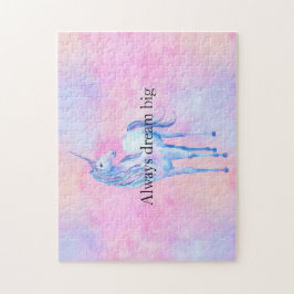 ピーチピンクパープルユニコーン ジグソーパズル