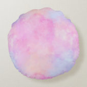 ピーチピンクパープルユニコーン ラウンドクッション (裏面)